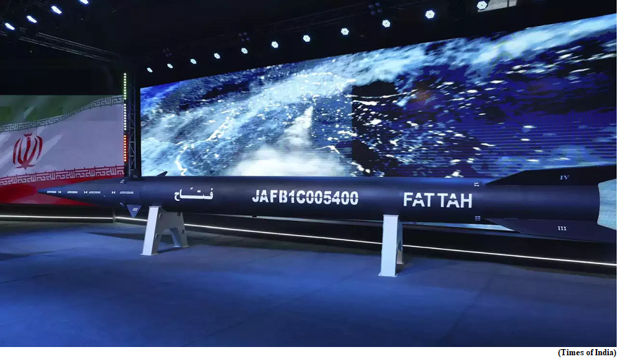 Iran unveils new &lsquo;hypersonic missile&rsquo; that can cover 1,400 km  (GS Paper 3, Defence)