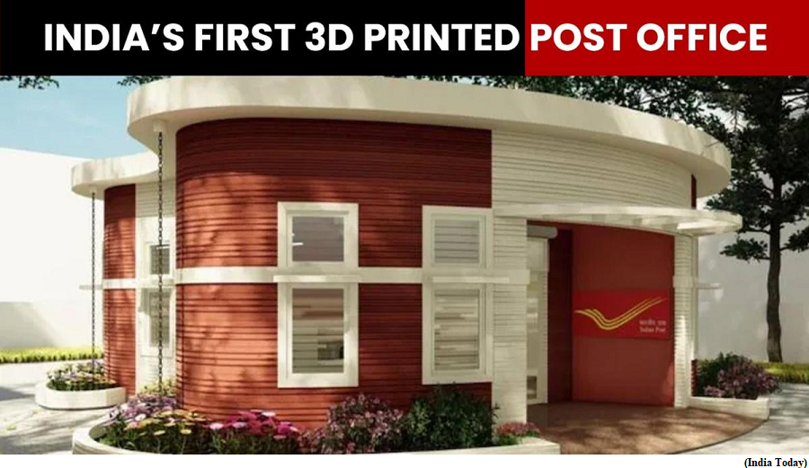 India&rsquo;s first ever 3D-printed post office in Bengaluru (GS Paper 2, Governance)