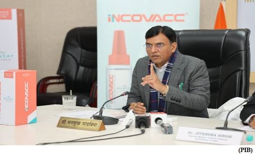 Union Health Minister Dr. Mansukh Mandaviya unveils world&rsquo;s first intranasal COVID19 vaccine, iNNCOVACC  (GS Paper 2, Health)